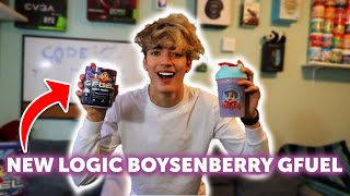 Is Logics NEW GFuel Flavor Bobby Boysenberry Good  Taste Test amp Review [upl. by Acirt]