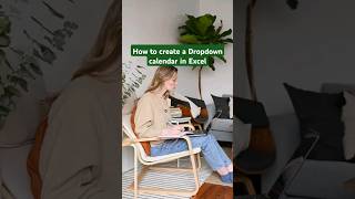 How to create a Dropdown calendar in Excel 🤯 excel exceltips exceltricks tutorial [upl. by Ilak]