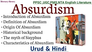 Absurdism  Absurdism in English Literature  Explained in Urdu amp Hindi absurdism [upl. by Barri]