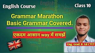 Basic Grammar Marathon Most Important Lesson Class 10 english englishgrammar [upl. by Charis]