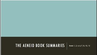 Virgils Aeneid  Summary Part 2 [upl. by Nnor843]