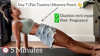 Day 7 “Lose your Mommy Pooch” Your 10 day Postpartum ab workout diastisis recti safe Kimmyfitness [upl. by Sophy]