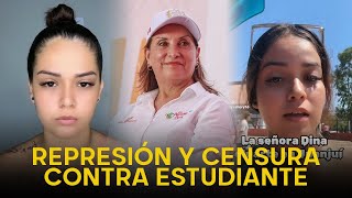 ¡CENSURADA  Obligan a joven a renunciar a sus estudios por hacer un video de Dina Boluarte [upl. by Kerek]