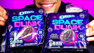 ASMR OREO SPACE DUNK COOKIE POPPING CANDY SOUNDS MILK DUNKING MUKBANG JERRY EATING LIMITED EDITION [upl. by Pudendas]