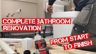 BATHROOM REMODEL COMPLETE from START TO FINISH Amazing Result [upl. by Ofori]