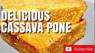 HOW TO MAKE CASSAVA PONE  DIWALI SWEET TREATS [upl. by Capps398]