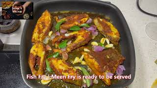 Fish Fry  Meen Fry  Machi Fry ।ಫಿಶ್ ಫ್ರೈ [upl. by Llewxam]