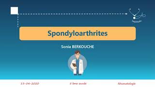 Fahemni  Les spondyloarthrites [upl. by Francesco]