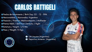 Carlos Battigelli 5  Mediocampista  Midfielder  Vs Argentino de Merlo 2023 [upl. by Morita]