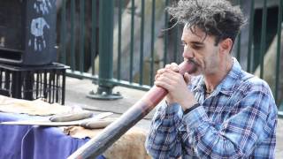 Quinto Antonio and his Didgeridoo in Sydney [upl. by Nyleak860]