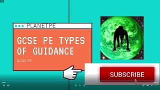 Gcse PE Types of Guidance [upl. by Yakcm968]