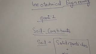 Soil mechanics and foundation  geotechnical engineer  soil and soil mass constituents  3 Phase [upl. by Kathleen]