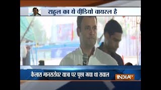 WATCH A supporters asked Rahul Gandhi about his recent Mansarovar Yatra Heres what happened next [upl. by Ahsitaf818]