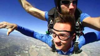 Skydivers Parachute Fails [upl. by Ahsinelg]