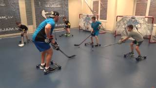 OffIce Hockey training Stickhandling workout [upl. by Ylimme426]