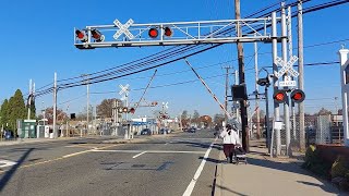 Stewart Ave level crossing Bethpage NY [upl. by Janis218]