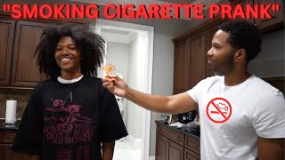 SMOKING PRANK ON DAD GONE WRONG [upl. by Edurtreg787]