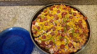 Pizza de massa de farinha de arroz  SG [upl. by Einaffyt]