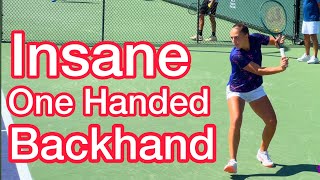 Is This The Best WTA One Hander Tennis Backhand Technique [upl. by Arria238]