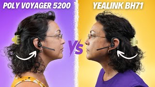 Poly Voyager 5200 vs Yealink BH71  Battle of the Best Bluetooth Earpiece [upl. by Wainwright]