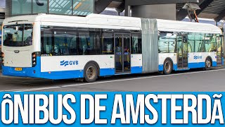 Sistema de Transporte Público Por Ônibus de AmsterdãPaíses Baixos [upl. by Alleram]