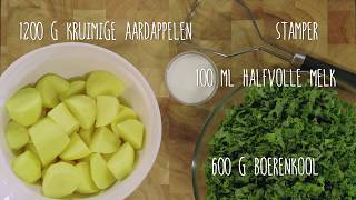 Boerenkoolstamppot recept  Jumbo [upl. by Anaerdna]