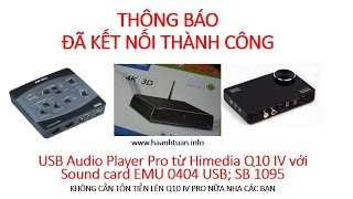 Test USB Audio Player pro vs EMU 0404 vs SB 1095 [upl. by Klarika521]