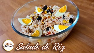 Salade de riz au thon et au maïs [upl. by Aelyak]