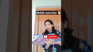 Front bencher Vs back bencher 🤓😂shorts relatable comedy teacher ytshorts school students [upl. by Dosh190]