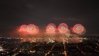 Independence Day Macys Fireworks 2024  New York City West River 4k [upl. by Adaline261]