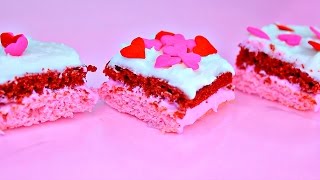 Easy Bake Oven Red Velvet amp Strawberry Cake Baking [upl. by Sherj]