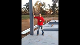 STEEL FRAME HOUSE Do It Yourself Construction Metal Building Erection Michael Vanderpool Version 2 [upl. by Ahsenad]