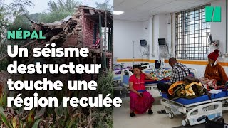 Au Népal un fort séisme fait plus de 130 morts dans une région isolée [upl. by Magna]