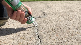 Concrete crack repair fail redo DAP Sealer [upl. by Notnert]