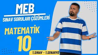 MEB ÖRNEK SINAV SORULARI ÇÖZÜMÜ  10SINIF MATEMATİK 1SINAV 1SENARYO  Rehber Matematik [upl. by Eiruam]