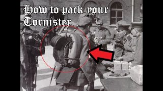 How to pack a WWI German Tornister WWI German Reenactor Tutorial [upl. by Doxia]