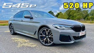 520HP BMW 545e G30 REVIEW on AUTOBAHN  ULTIMATE 5 Series [upl. by Ahsinan]