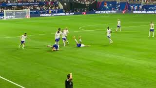 Disallowed Goal from Weston McKennie USMNT vs Panama Live from Atlanta [upl. by Dreda]