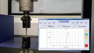 Ultimate Tensile Strength UTS Test Demonstration [upl. by Anairda]