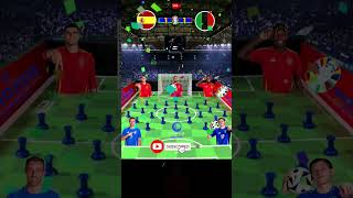 SPAIN vs ITALY  UEFA EURO 2024 HIGHLIGHTS  MARBLE FOOTBALL 062024espn asmr [upl. by Akahc]