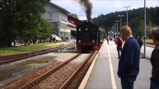 Dampfzug Bayerisch Eisenstein  Zwiesel [upl. by Kolb]