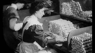 Making Christmas Crackers 1910  BFI National Archive [upl. by Wolsky]