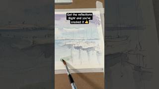 Make your painting “POP” by using reflections and shadows paintingtips seascapepainting artwork [upl. by Kacey]