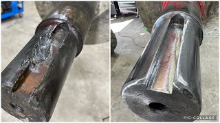 Keyway repair on grinder shaft [upl. by Giesser]