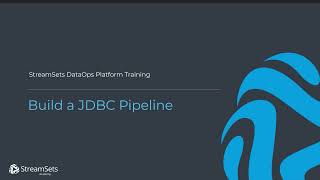 Build a JDBC Pipeline [upl. by Osi594]