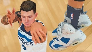 NBA 2k18 My Career  First Game Wearing Jordans Ep9 [upl. by Anahoj999]