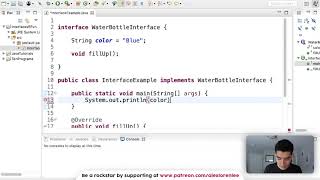 Java Interface Tutorial 78 [upl. by Nirrol]