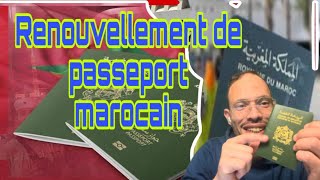 Renouvellement de passeport marocain en France تجديد جواز السفر✅ [upl. by Airebma818]