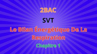 2BACSVT  CH1 Libération de lénergie emmagasinée dans Le Bilan Énergétique De La Respiration [upl. by Aivalf264]