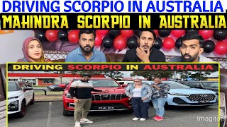 MAHINDRA SCORPIO IN AUSTRALIA  TAKING TEST DRIVE  VISITING SHOWROOM [upl. by Accebar]